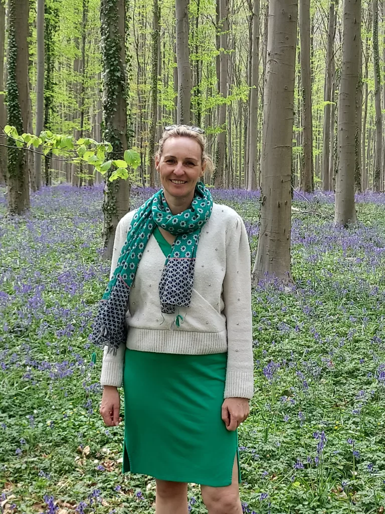 Image de Silvia Cocquyt dans les bois, Fondatrice de SilAlliance